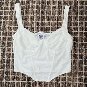 Princess Polly white corset tank